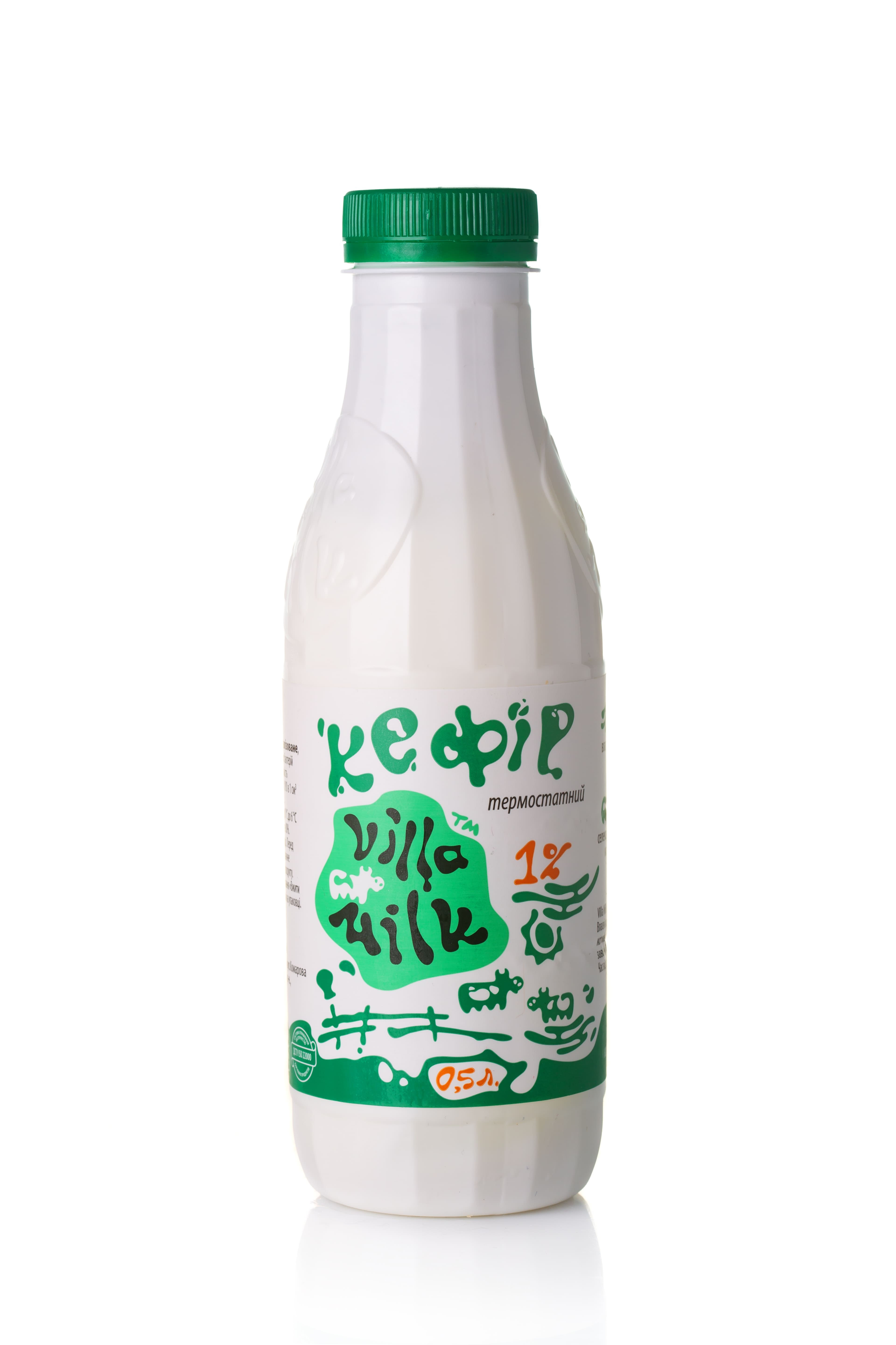 Кефір термостатний ВІЛЛА МІЛК, 1%, 500г